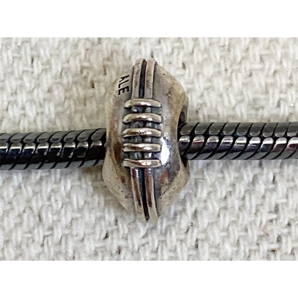Authentic Pandora Retired Football Ball sterling silver charm ✨️